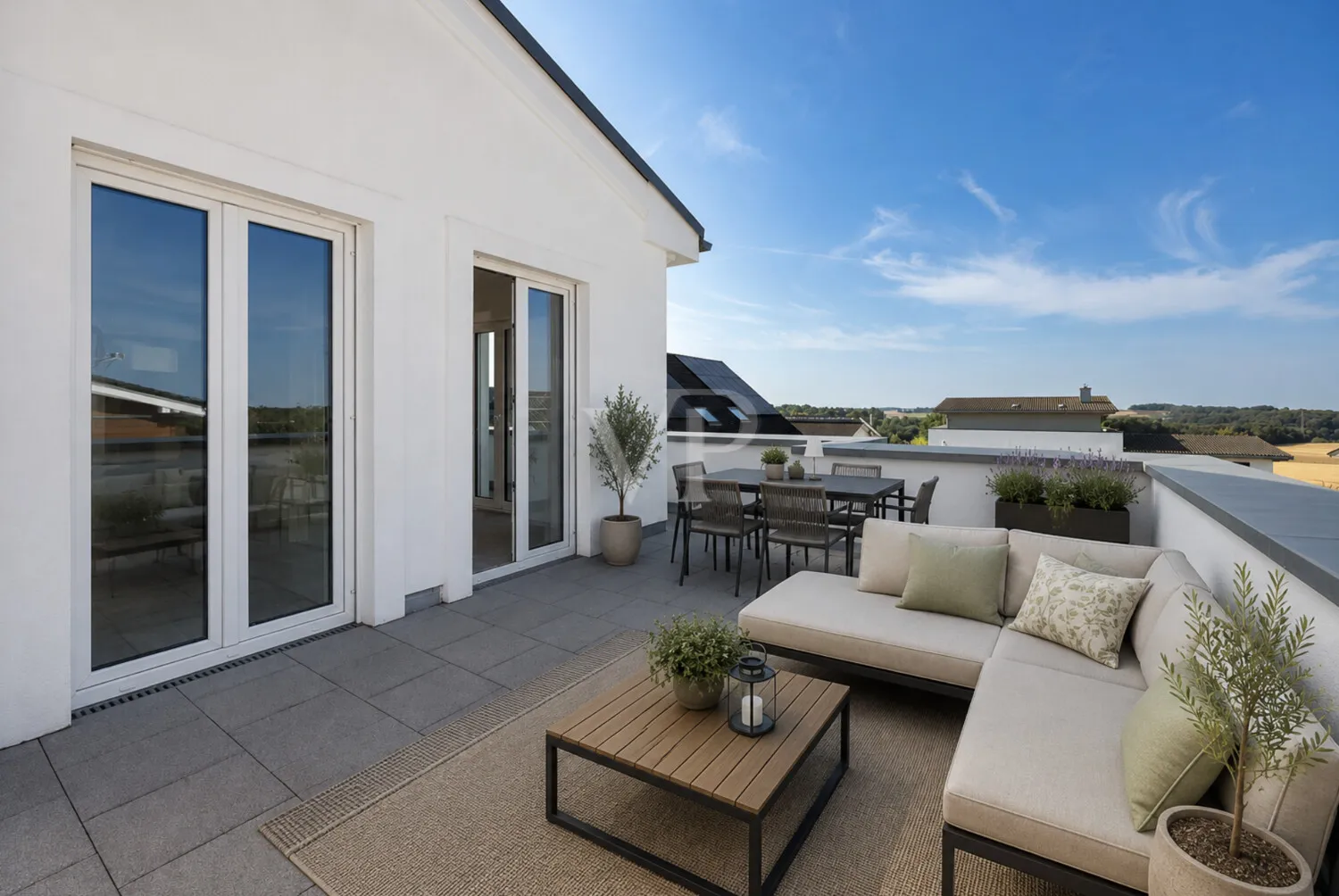 KI- mögliche Möblierung Terrasse