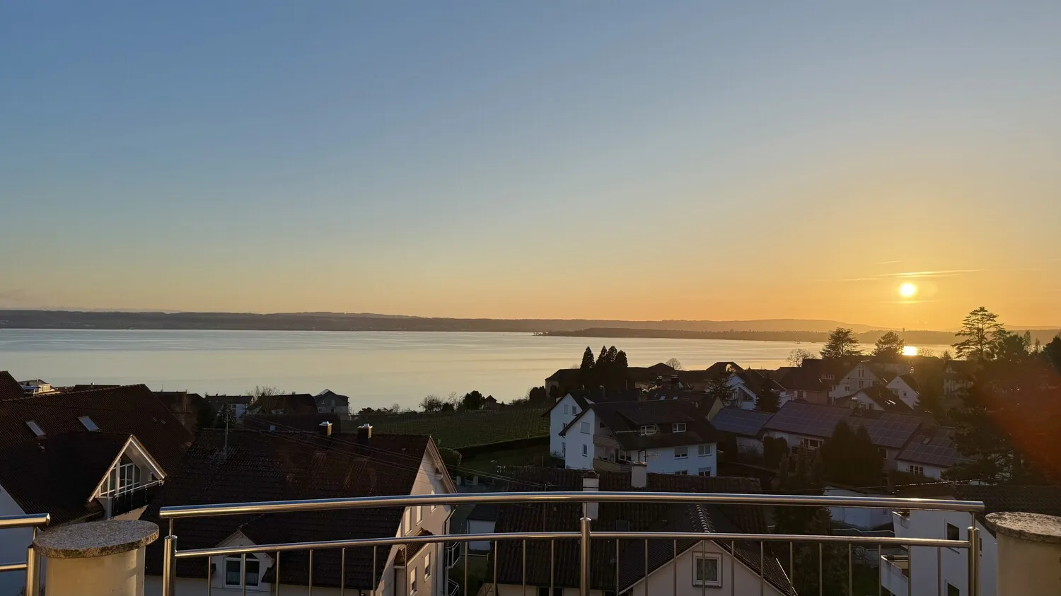 Blick vom Balkon