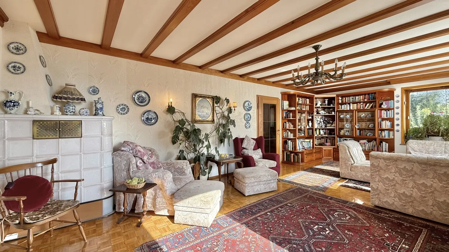 Wohnzimmer (EG) mit Seesicht