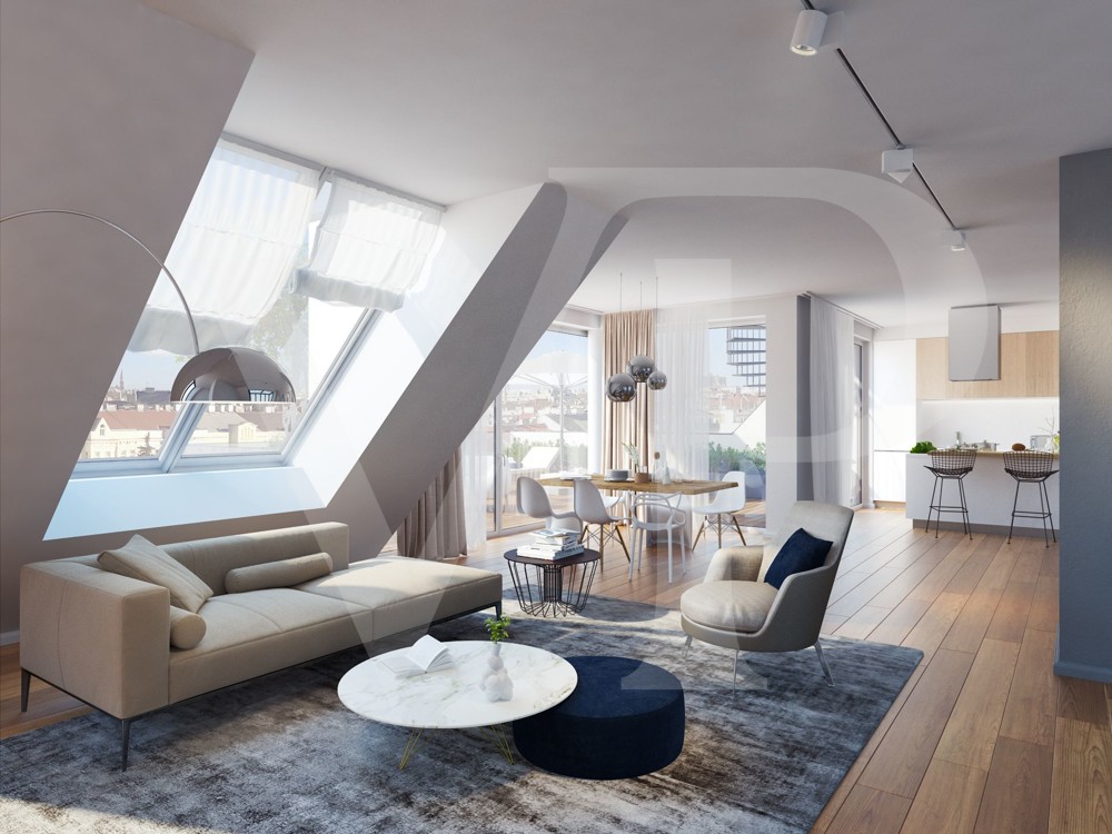 3-Zimmer-Penthousewohnung mit großzügiger Dachterrasse