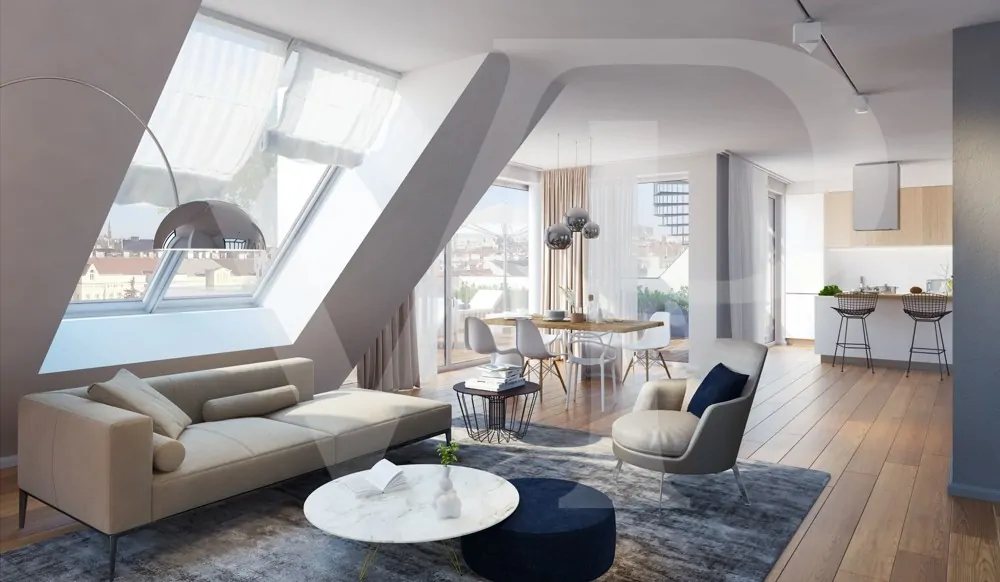 Penthousewohnung mit atemberaubender Aussicht über die Stadt