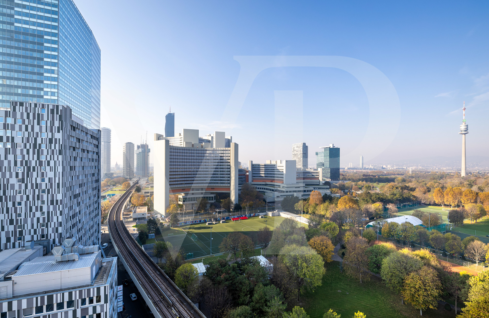 2 Zimmerwohnung bei der Uno-City mit Fernblick