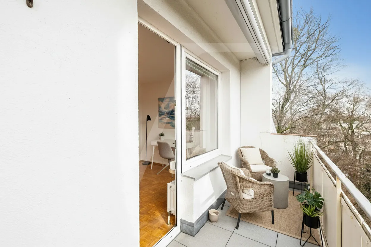 Zentral gelegene ruhige 4-Zimmerwohnung mit zwei Balkonen in Wien Sievering