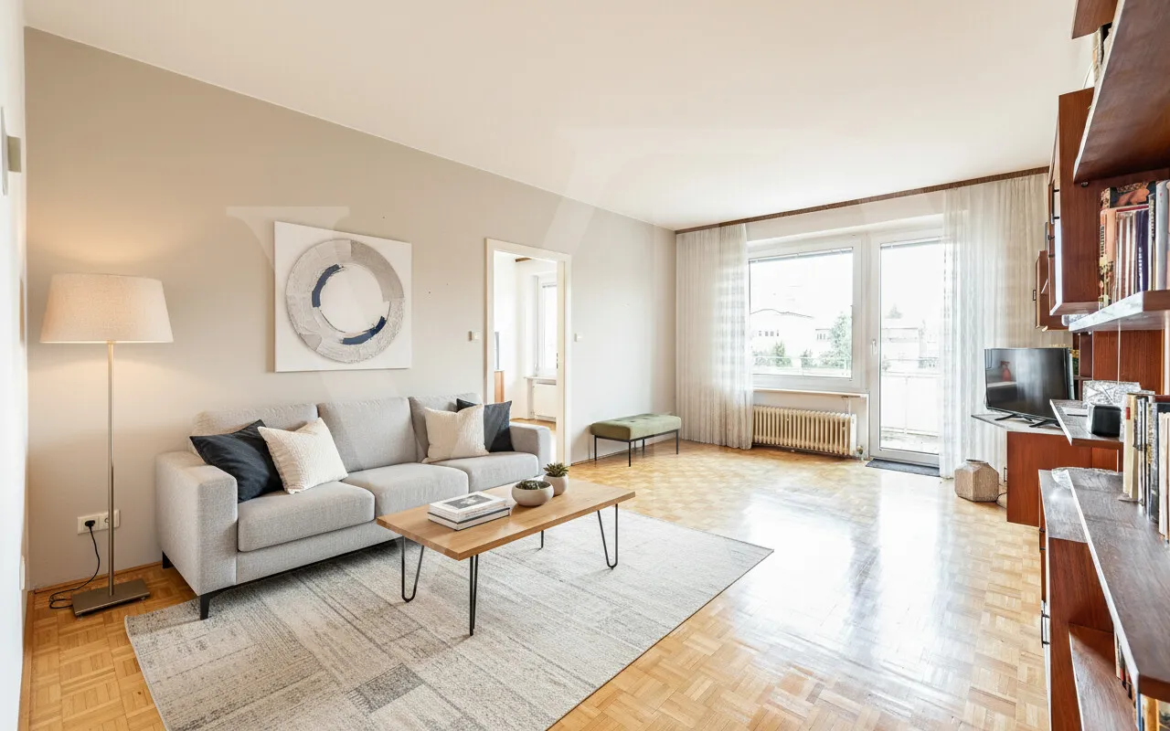 Zentral gelegene ruhige 4-Zimmerwohnung mit zwei Balkonen in Wien Sievering