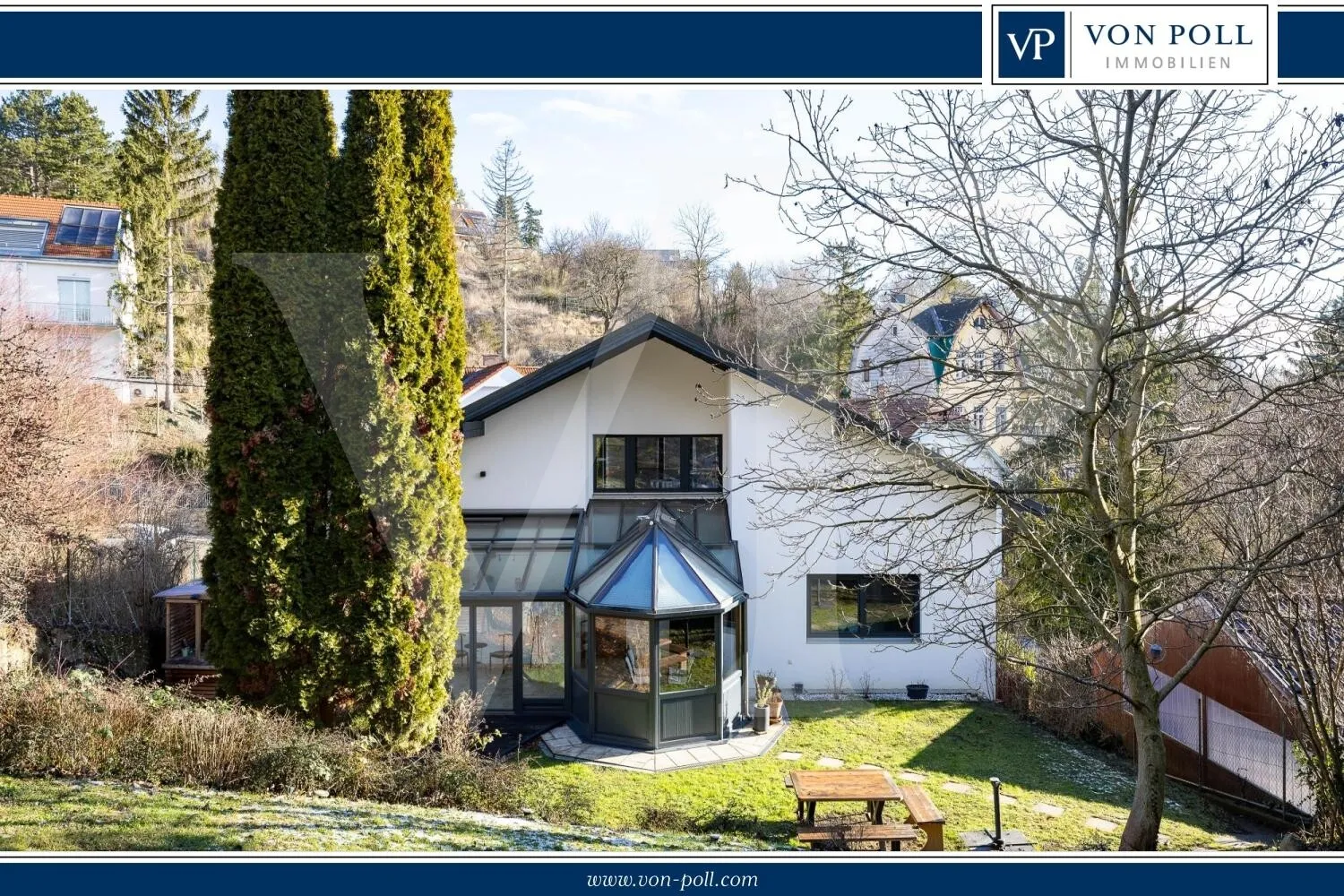 Modernes Einfamilienhaus mit Wohnkomfort und sonnigem Gartenambiente am Ölberg