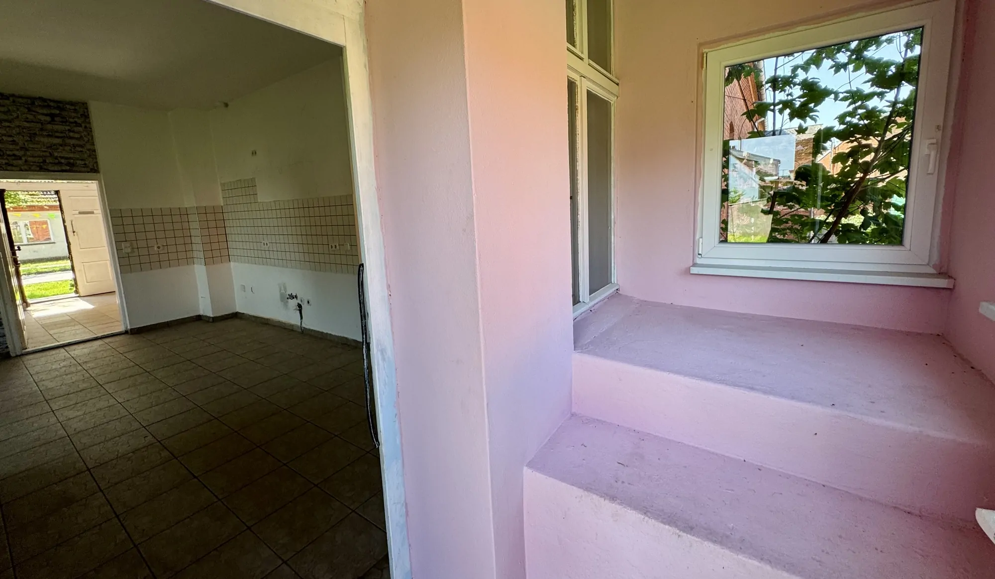 Blick vom Hintereingang