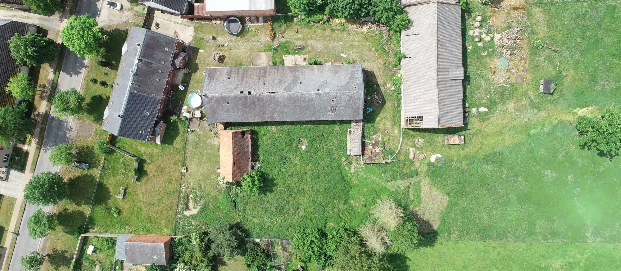 Aufsicht Grundstücke