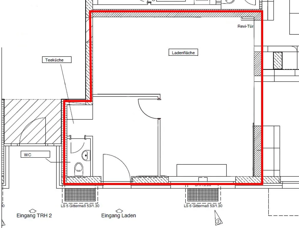 Anlage 1 Grundriss Ladenenheit 2