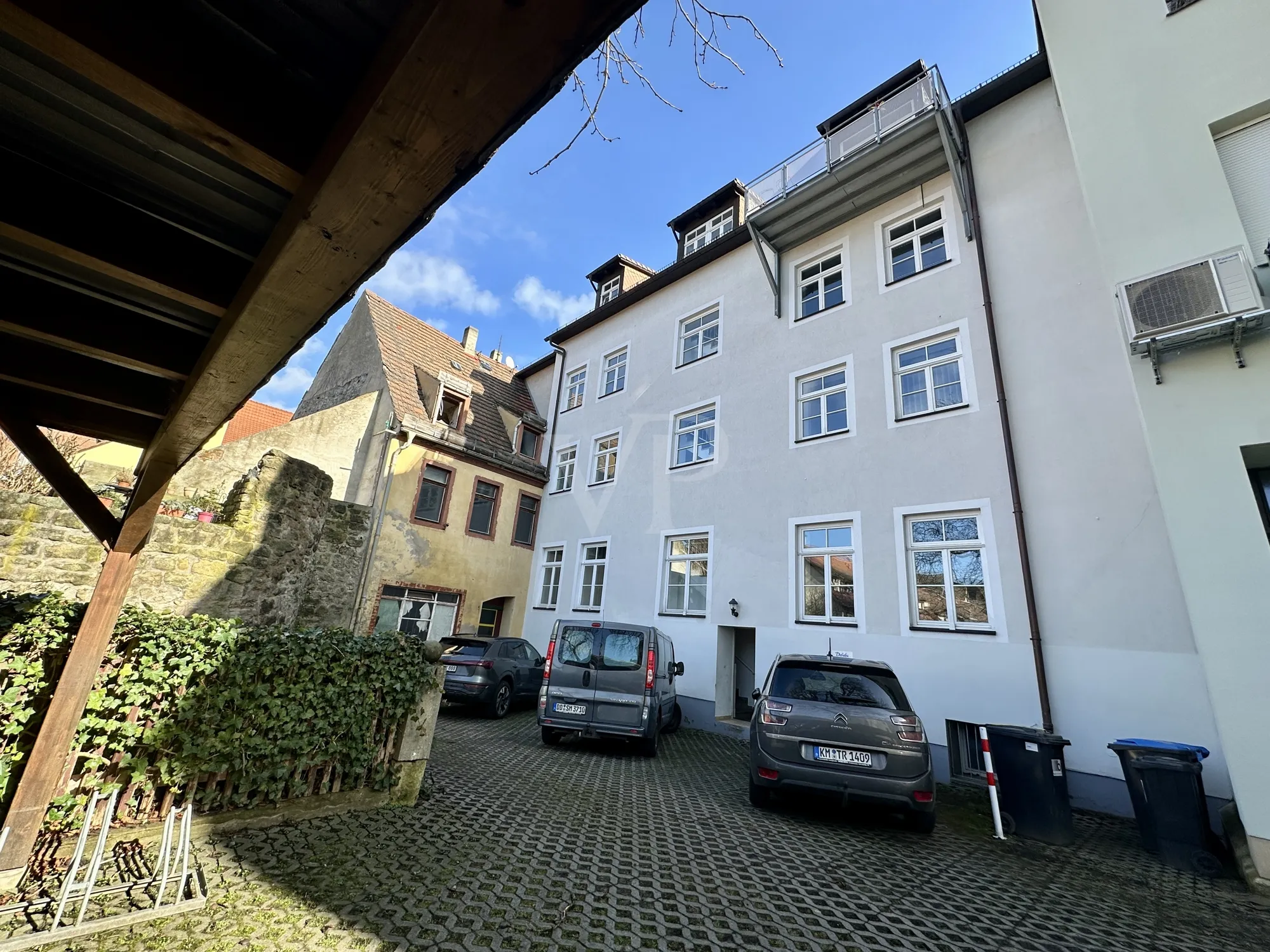 Rückansicht der Hausnummer 6