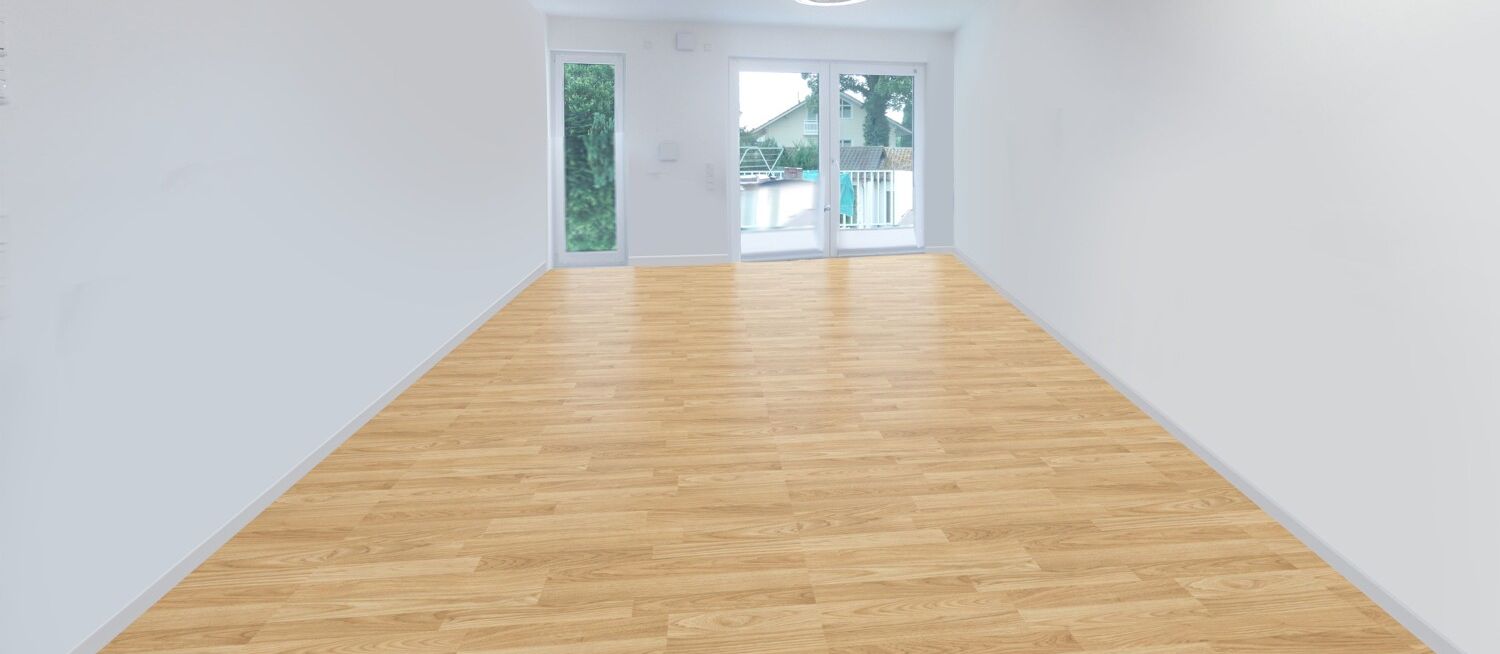 Wohnzimmer leergeräumt