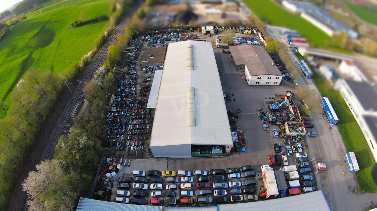 Außenbereich Halle I / Halle II