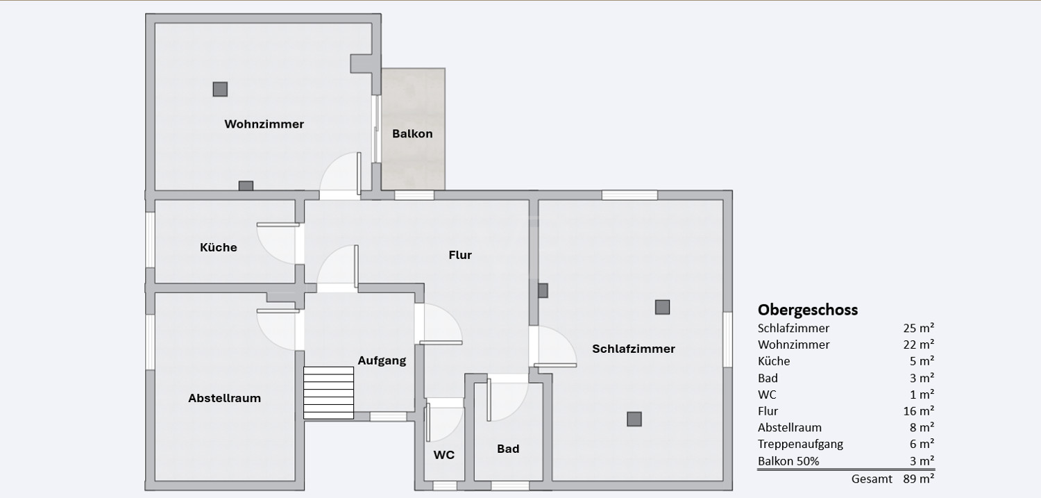 Dachgeschoss Grundriss