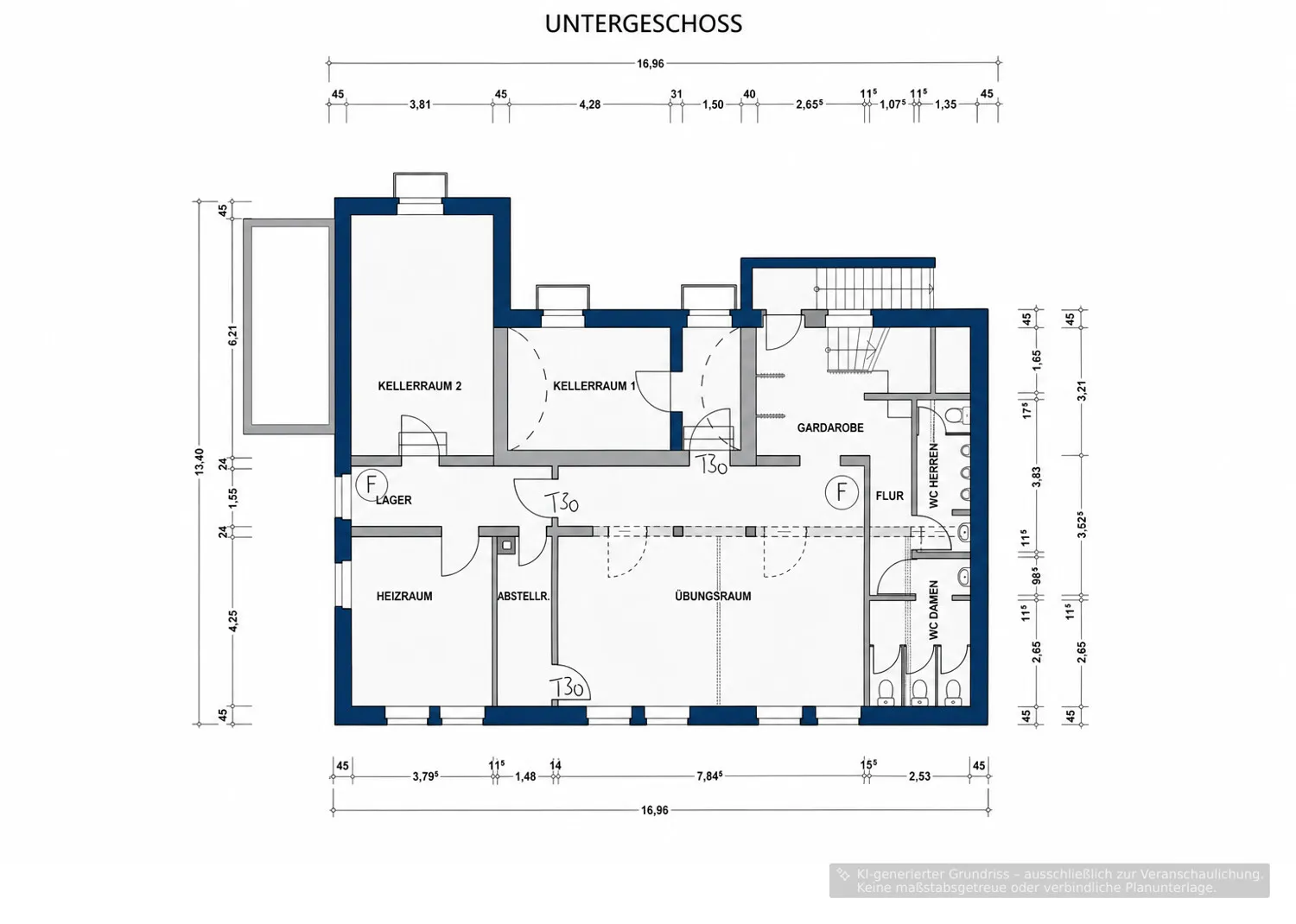 Grundriss Untergeschoss