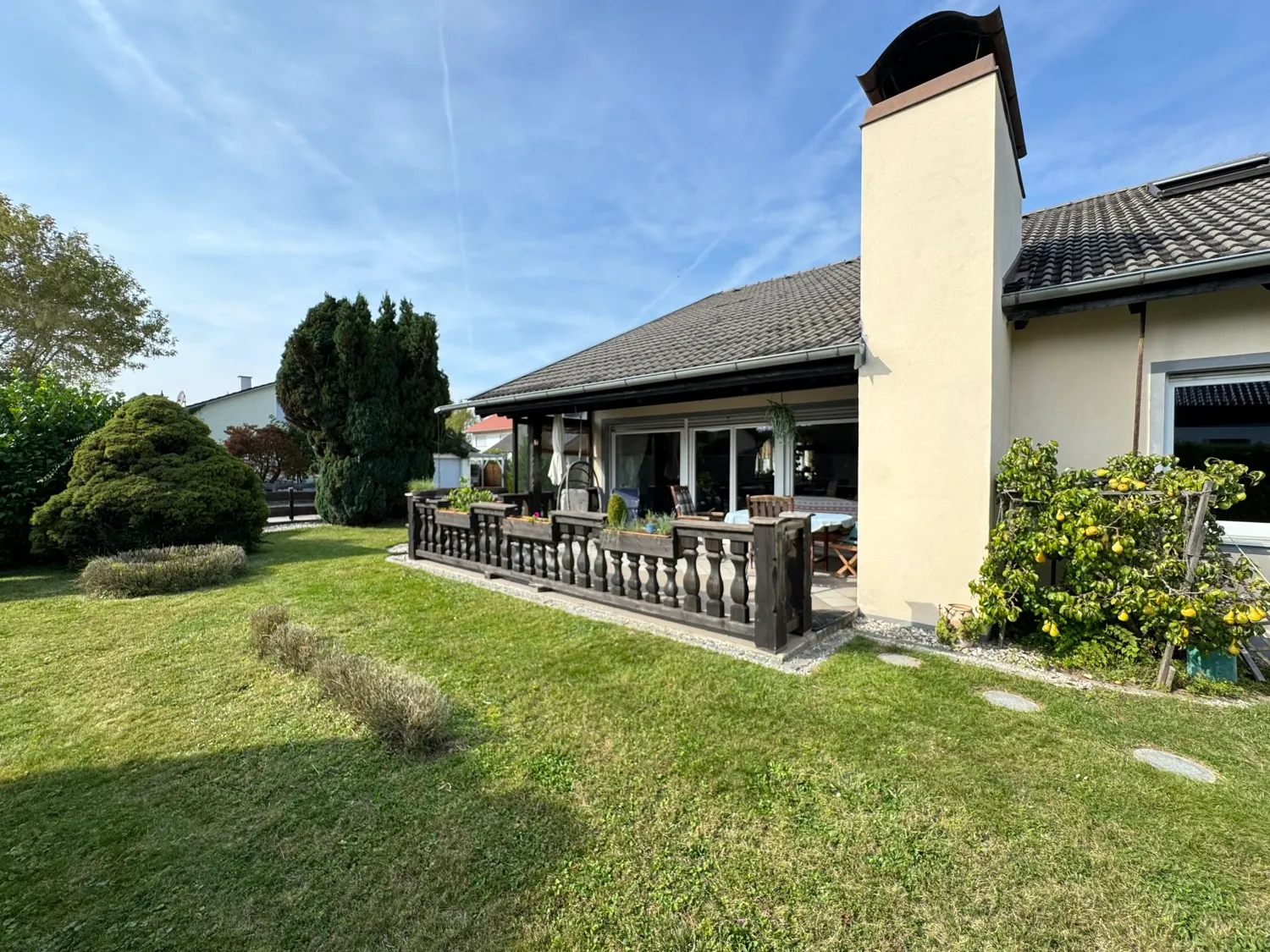 Wunderbar angelegter Garten