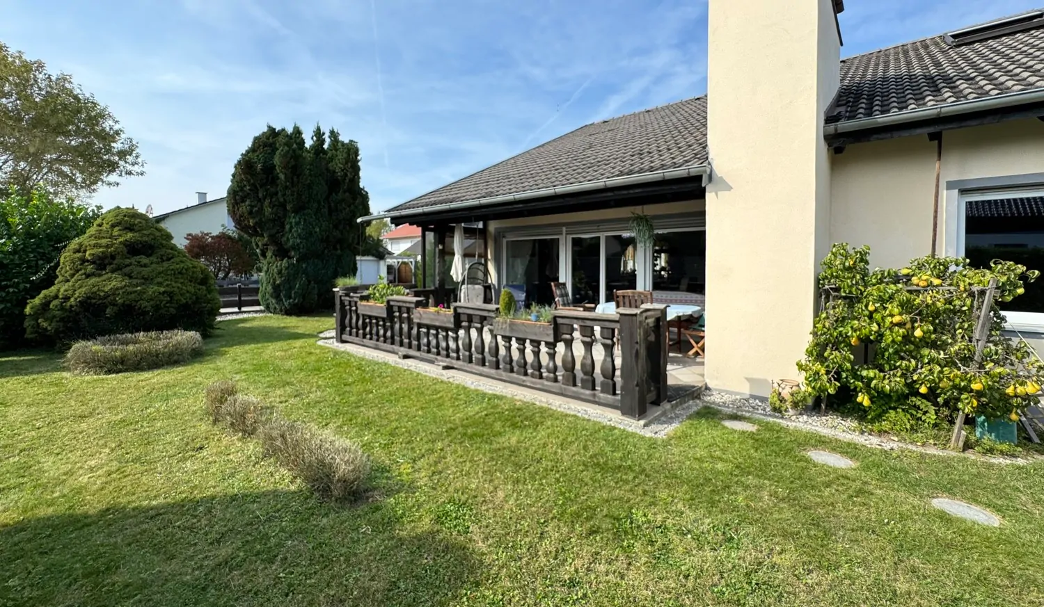 Wunderbar angelegter Garten