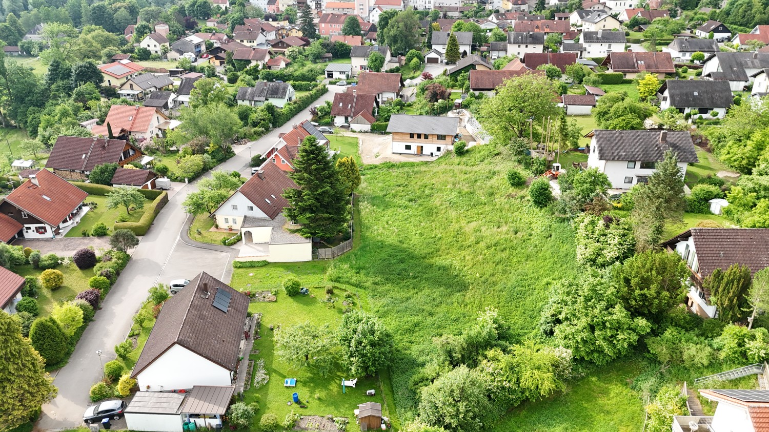 Nahansicht auf das Grundstück