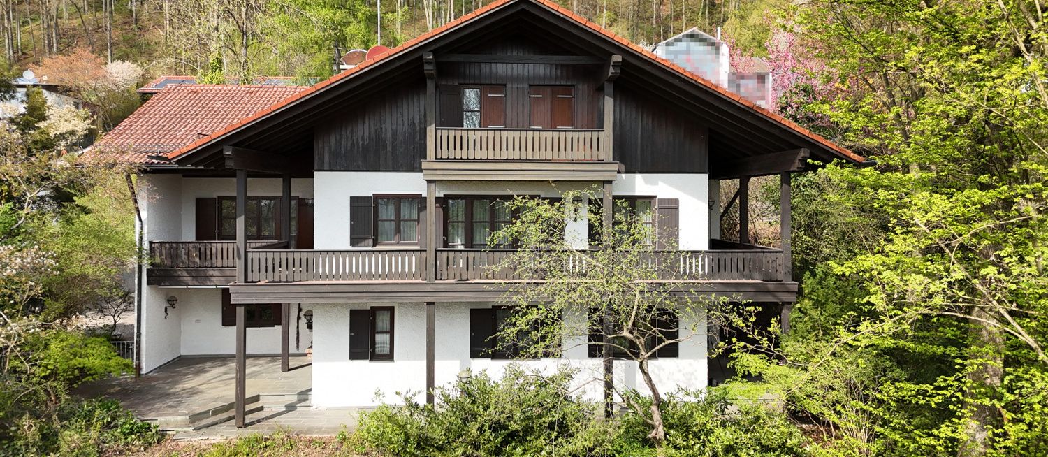 Südseite der Villa