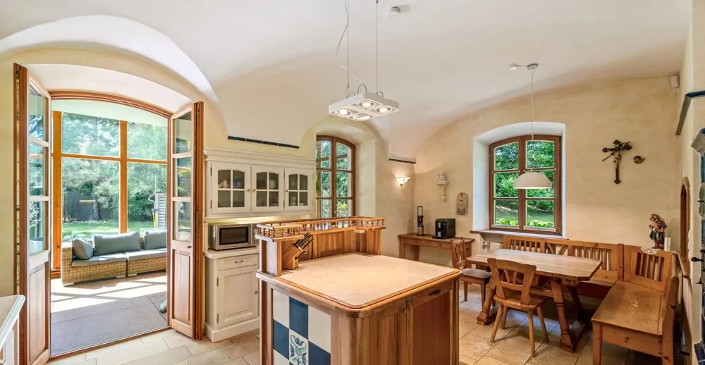 ... mit Anschluss an den Wintergarten