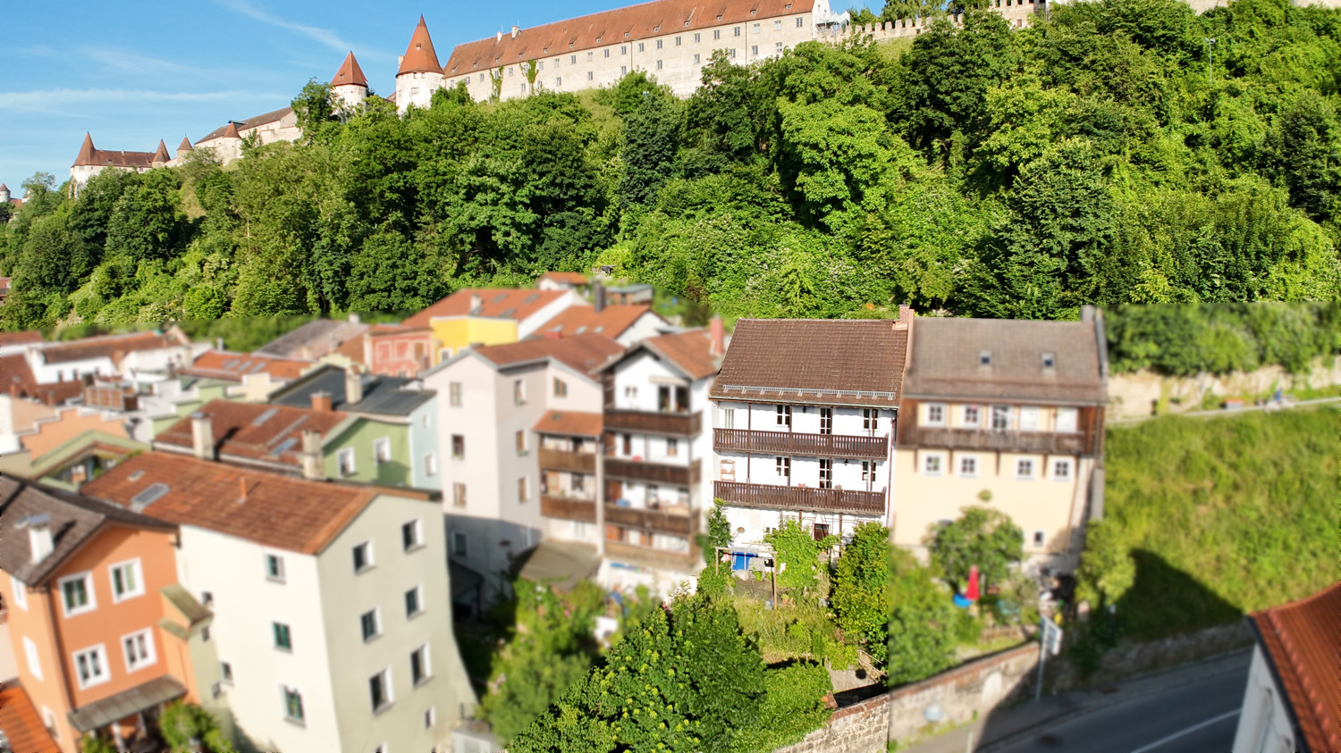 Blick auf die Burganlage