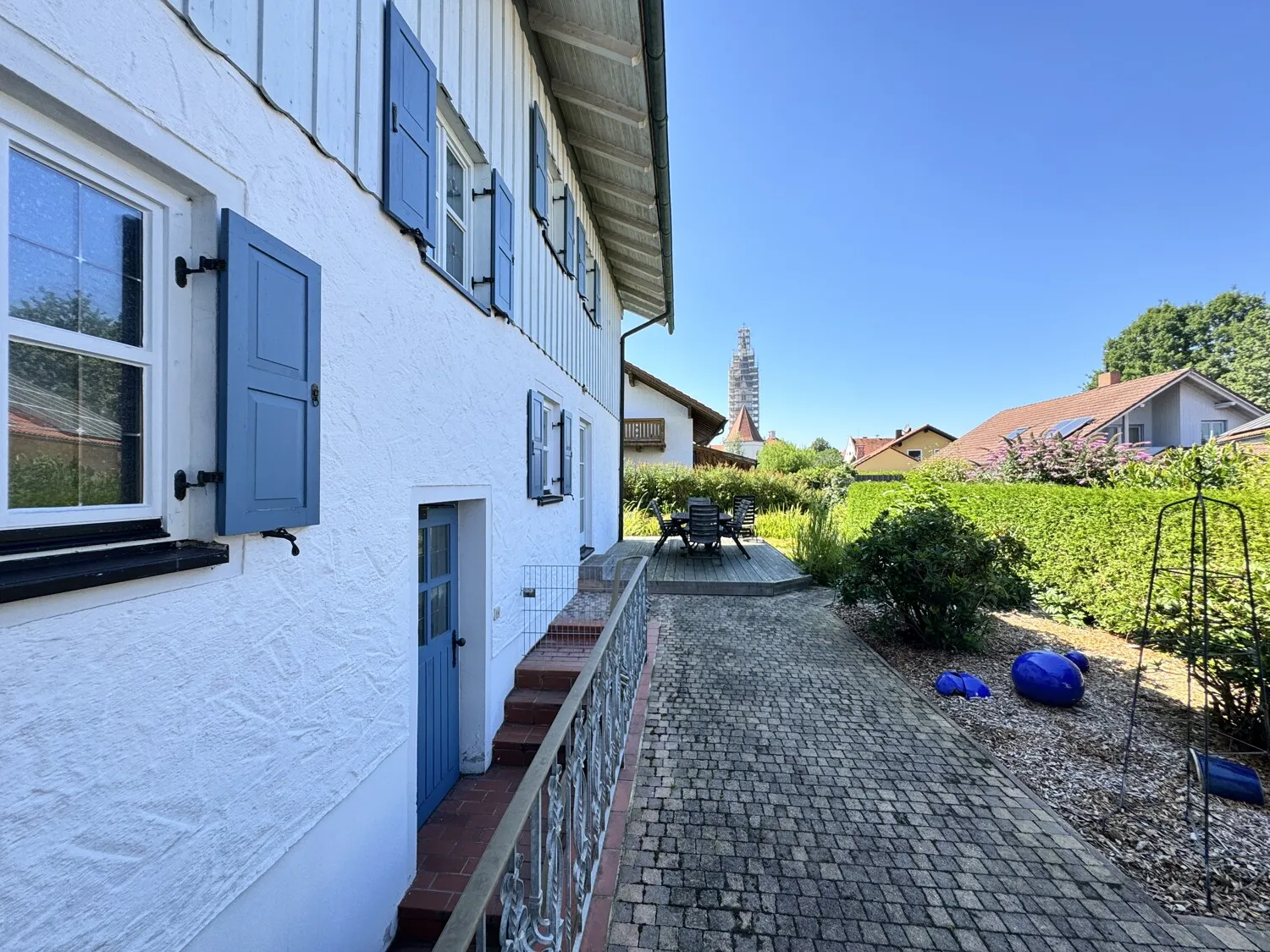 Nordseite des Gartens