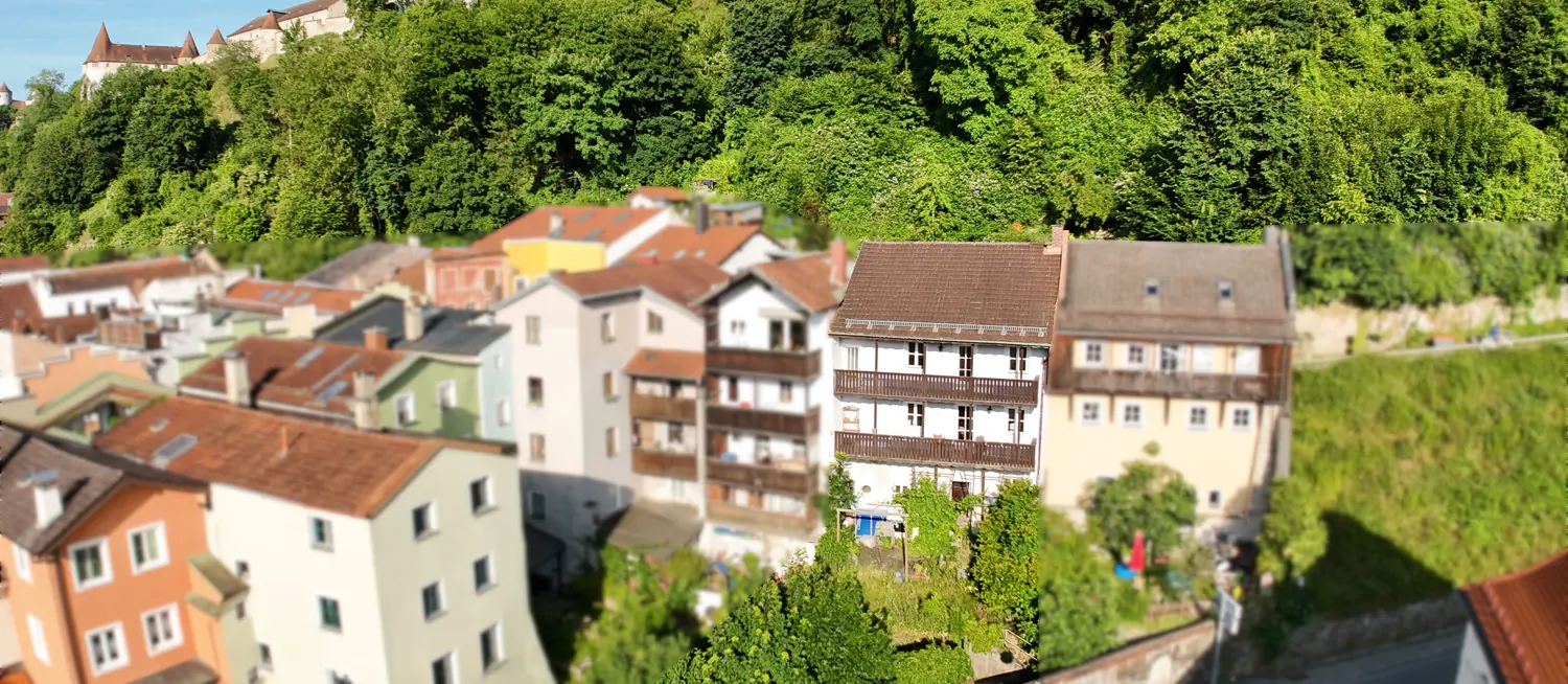 Blick auf die Burganlage