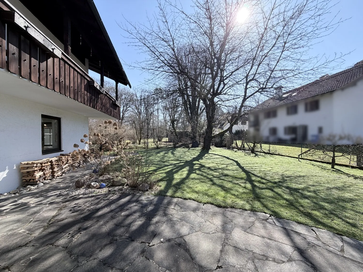 Blick auf den Garten