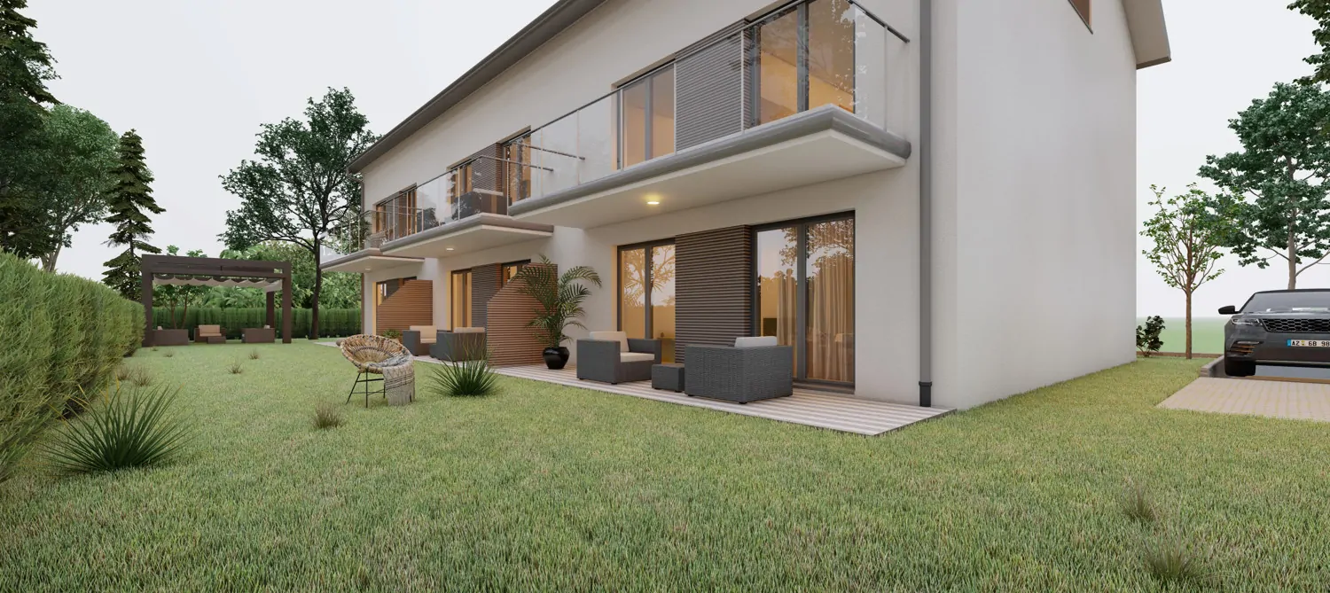 Balkon, Terrasse und Garten