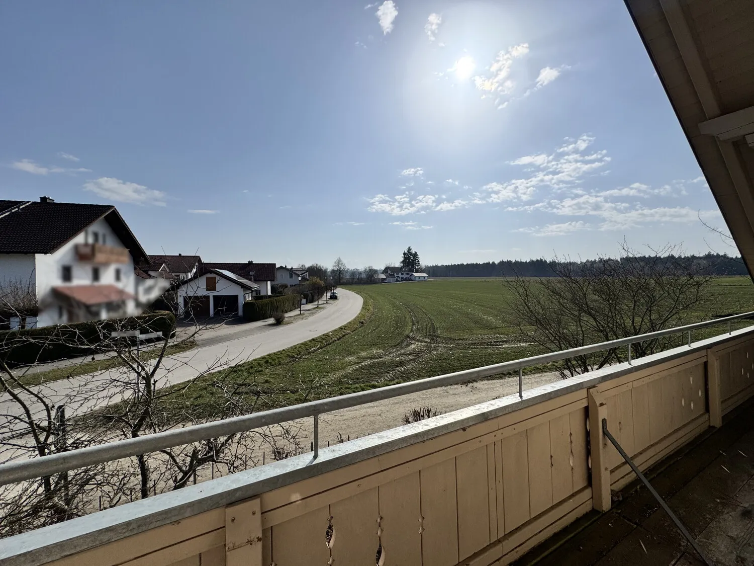 Blick vom Balkon