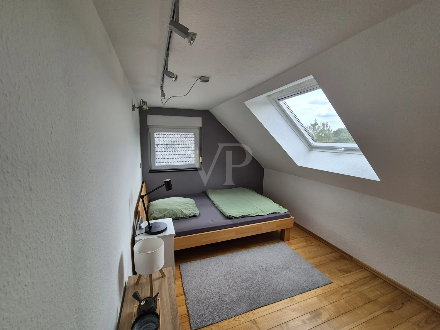 Schlafzimmer im ausgebauten Dachgeschoss