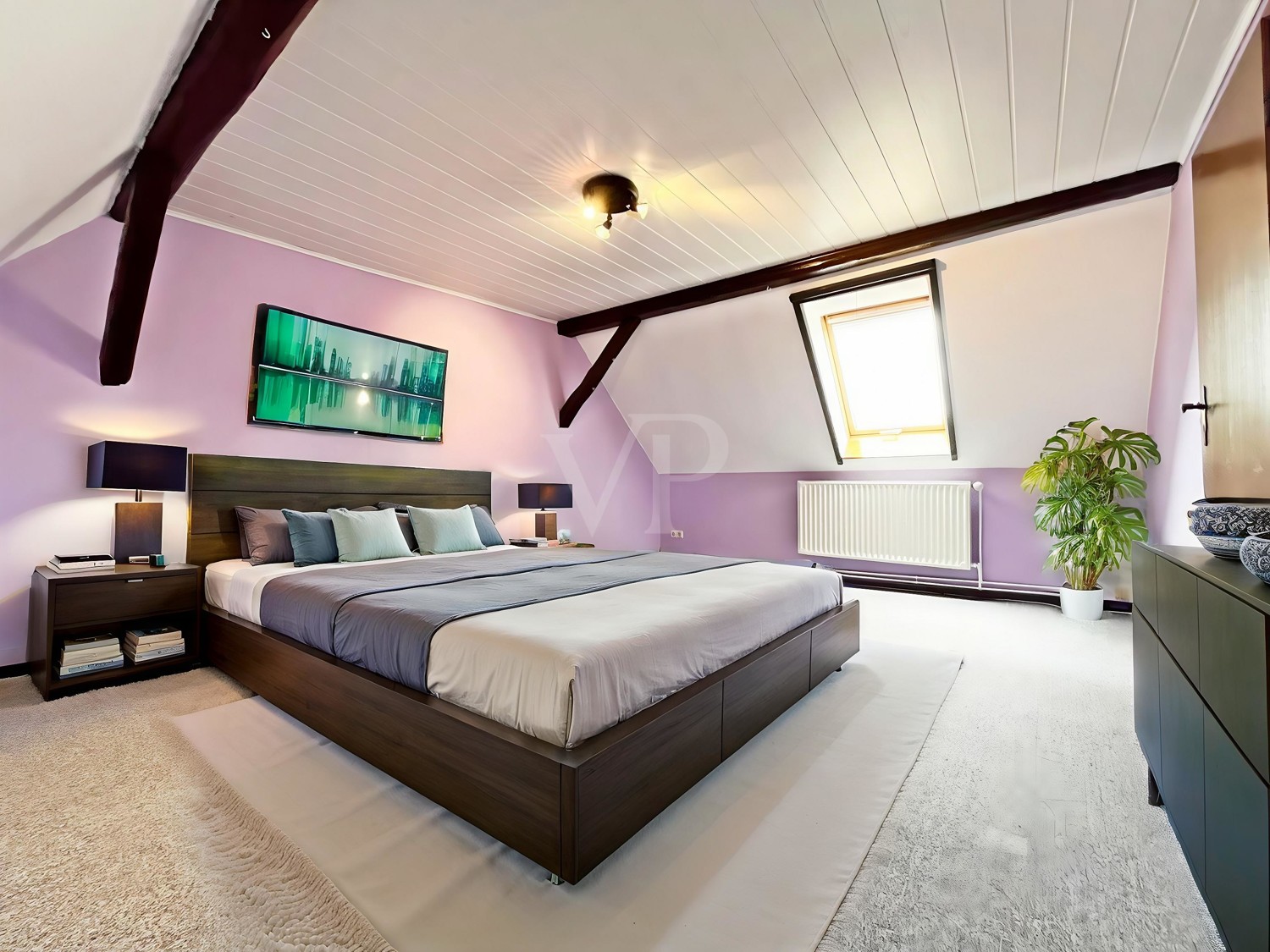 Einrichtungsbeispiel Schlafzimmer DG