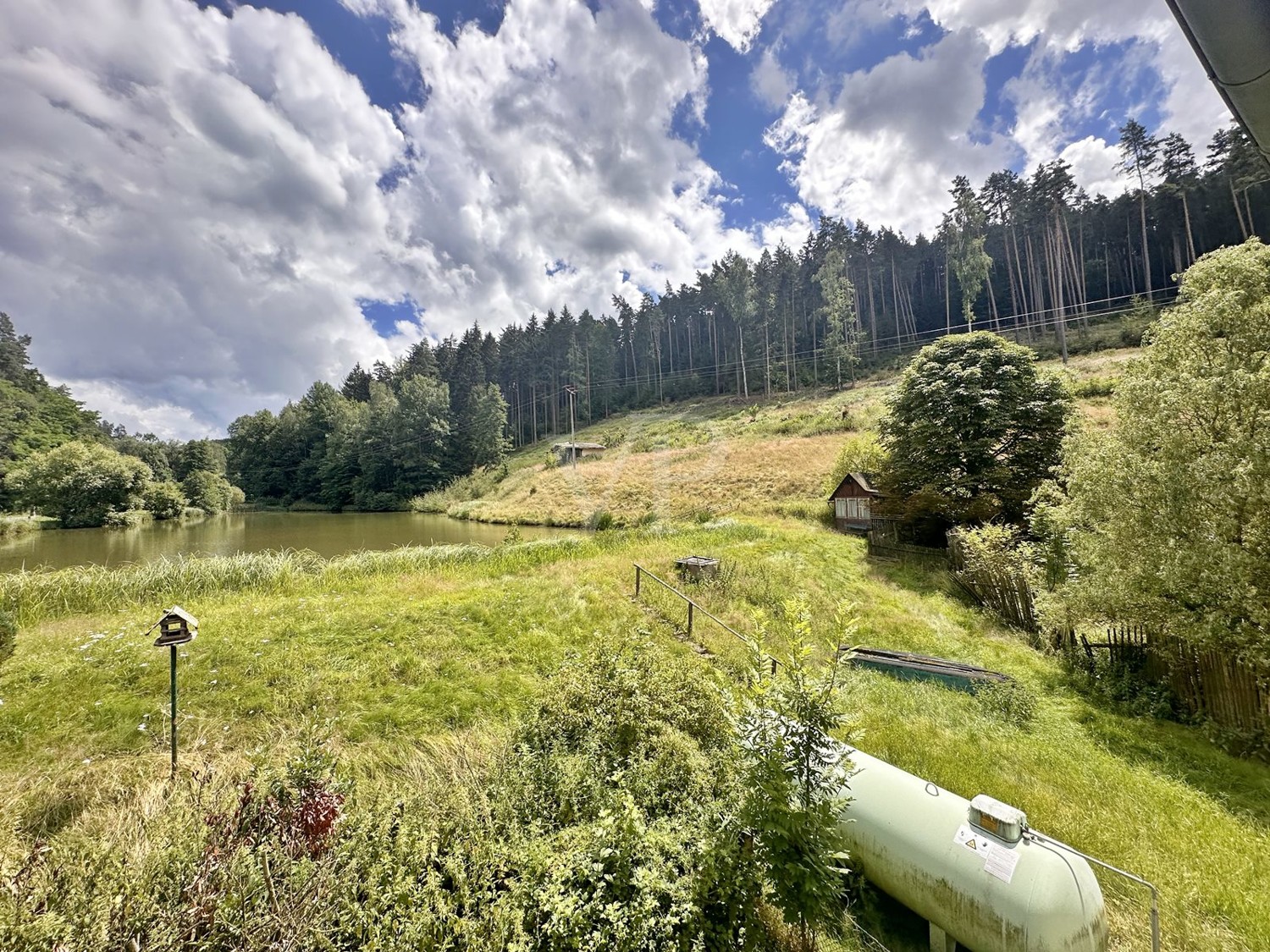 Blick aus dem Haus