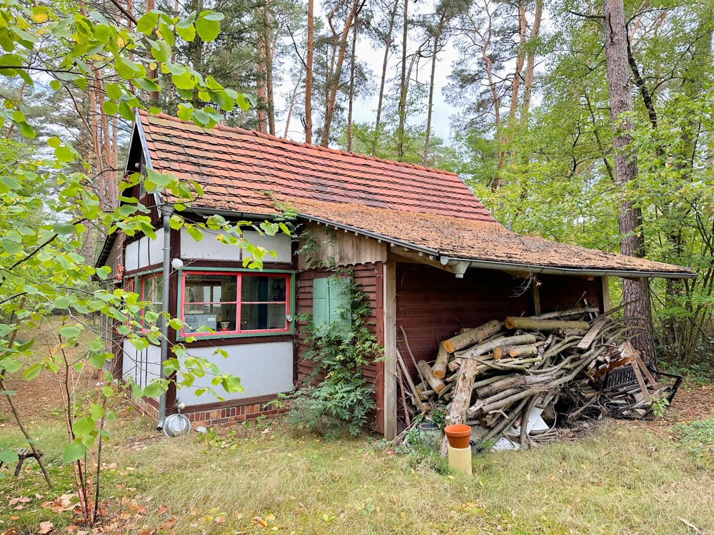 Holzhaus mit Schleppdach