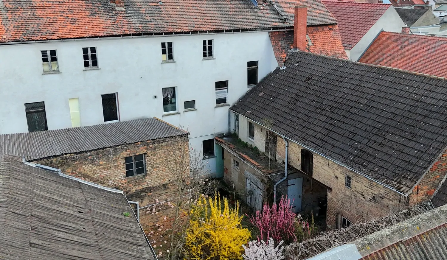 Innenhof aus der Vogelperspektive