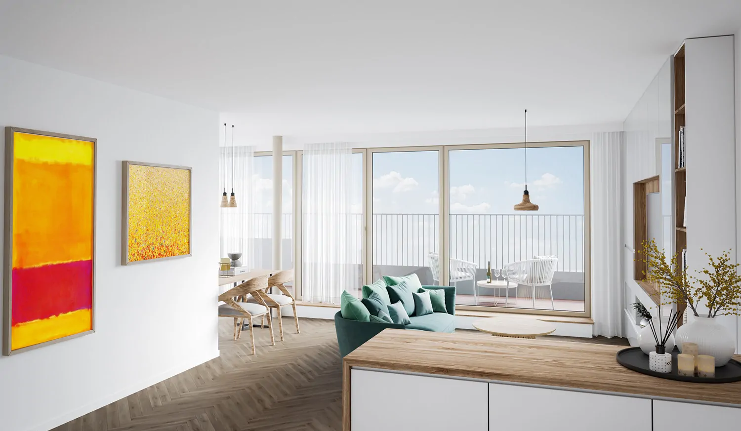 OO NeuUfer 
10 moderne Eigentumswohnungen mit Wasserblick und Balkon