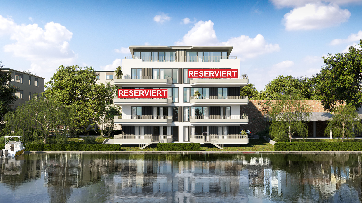 OO NeuUfer 
10 moderne Eigentumswohnungen mit Wasserblick und Balkon