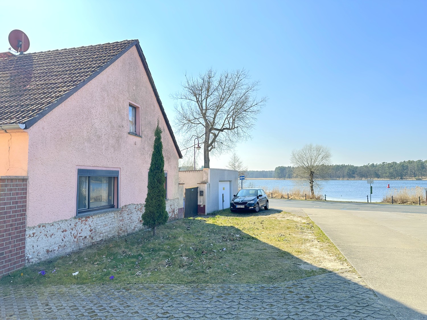 ca. 30 m Entfernung zum Ufer der Havel