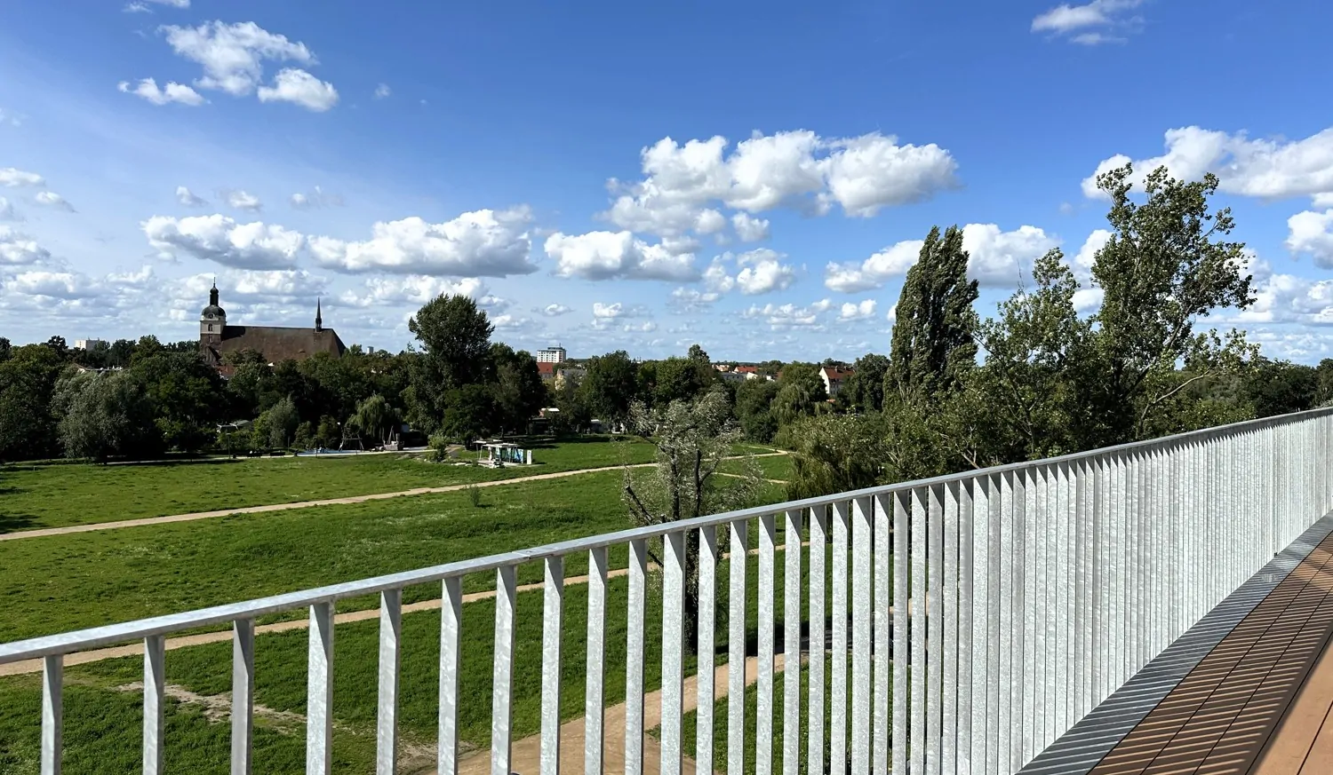 traumhafter Blick auf´s Packhof-Gelände