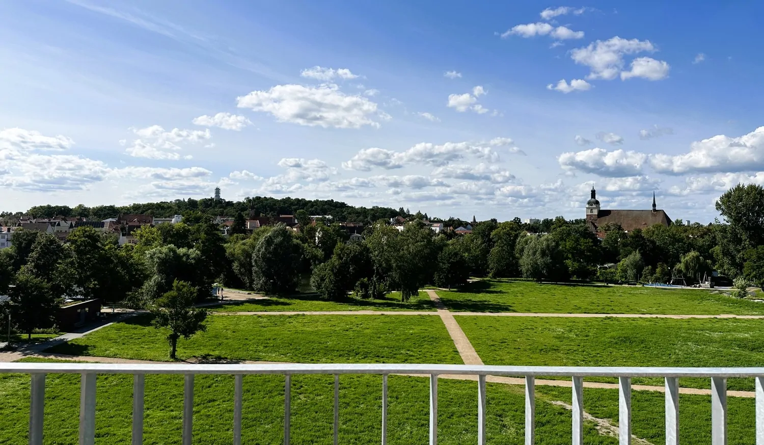 traumhafter Blick auf´s Packhof-Gelände