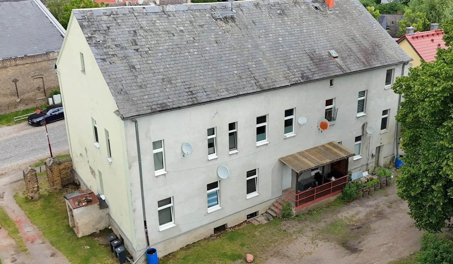 Innenhof aus der Vogelperspektive