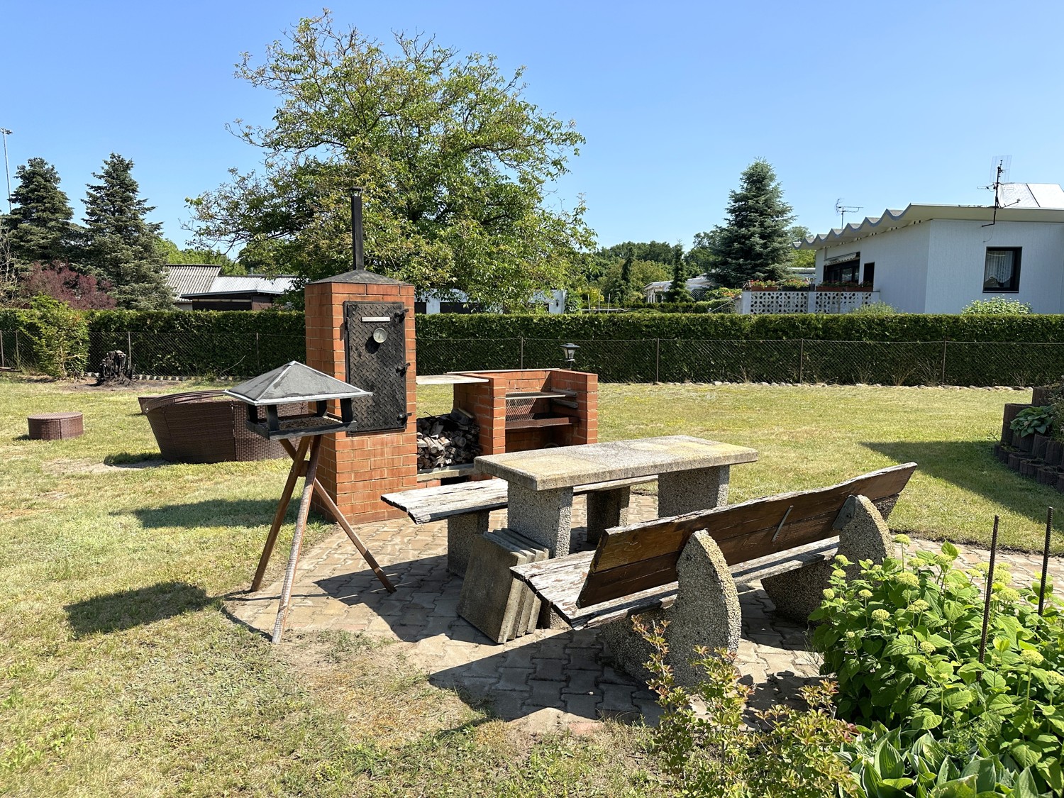 Grillplatz unter freiem Himmel