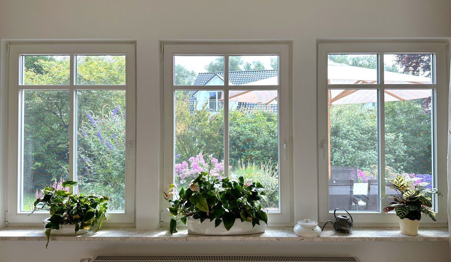 stilvolle Holzfenster mit Wärmeschutzverglasung