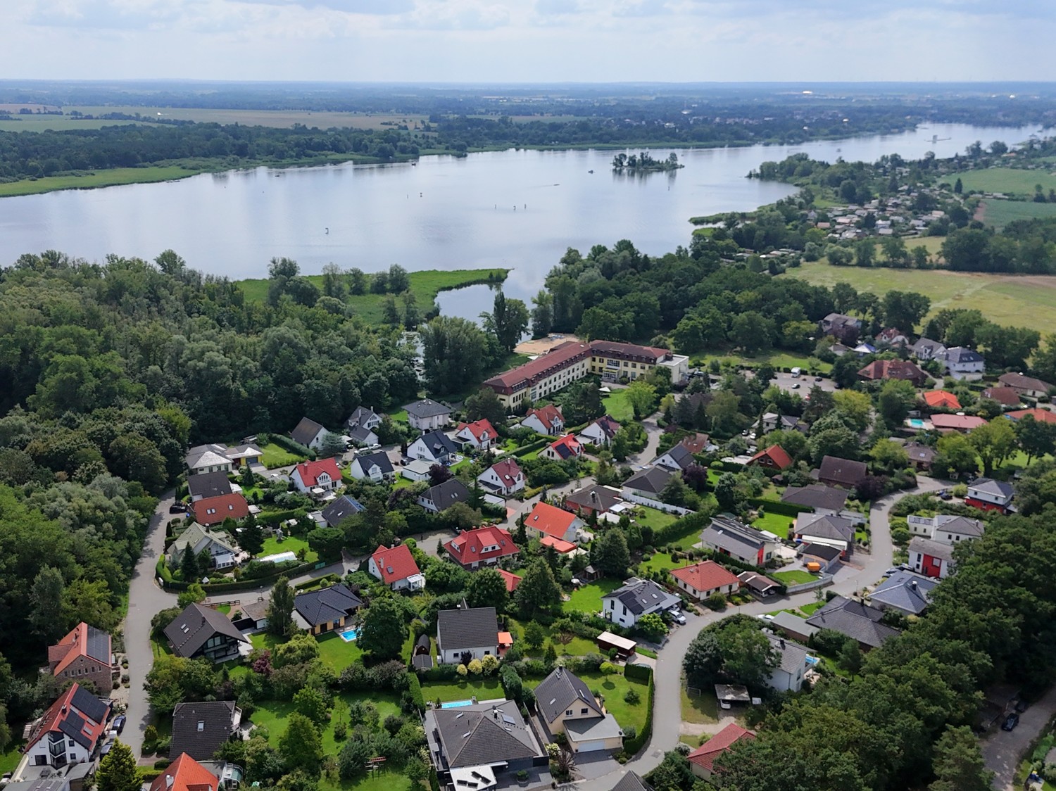 beliebtes Wohngebiet am Beetzsee