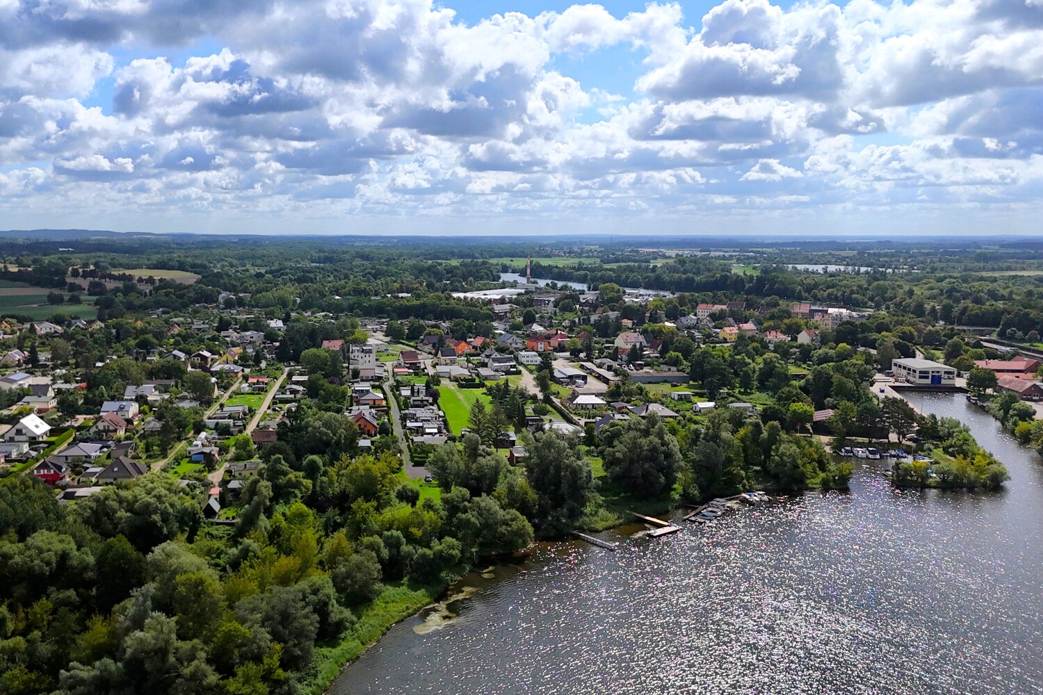 Mötzower Vorstadt aus der Vogelperspektive