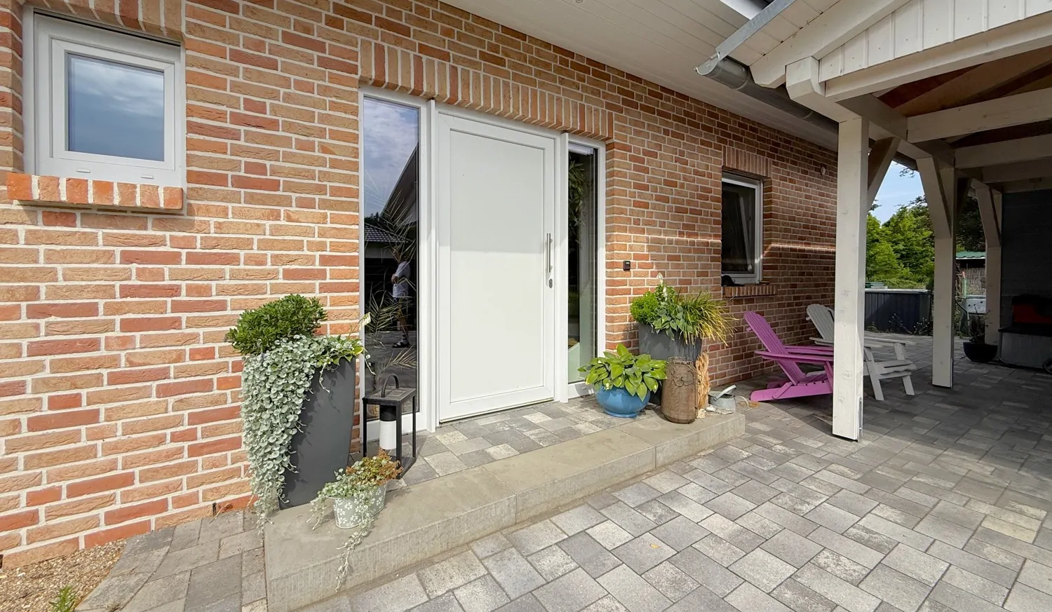 einladender Hauseingang