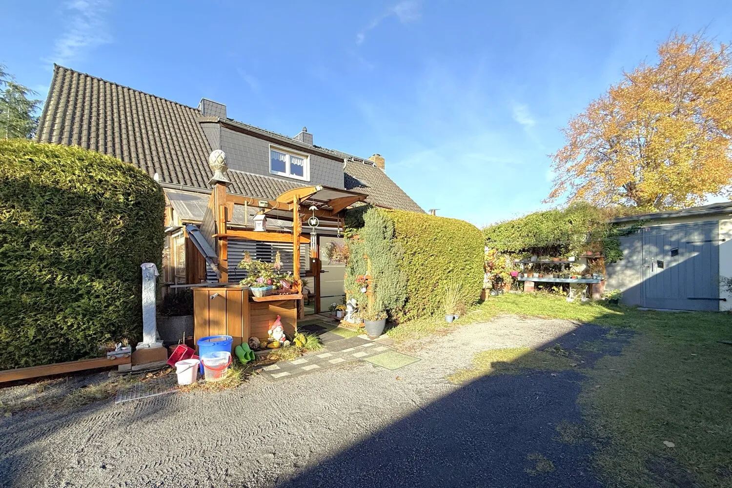 von Mietern gebauter Wintergarten