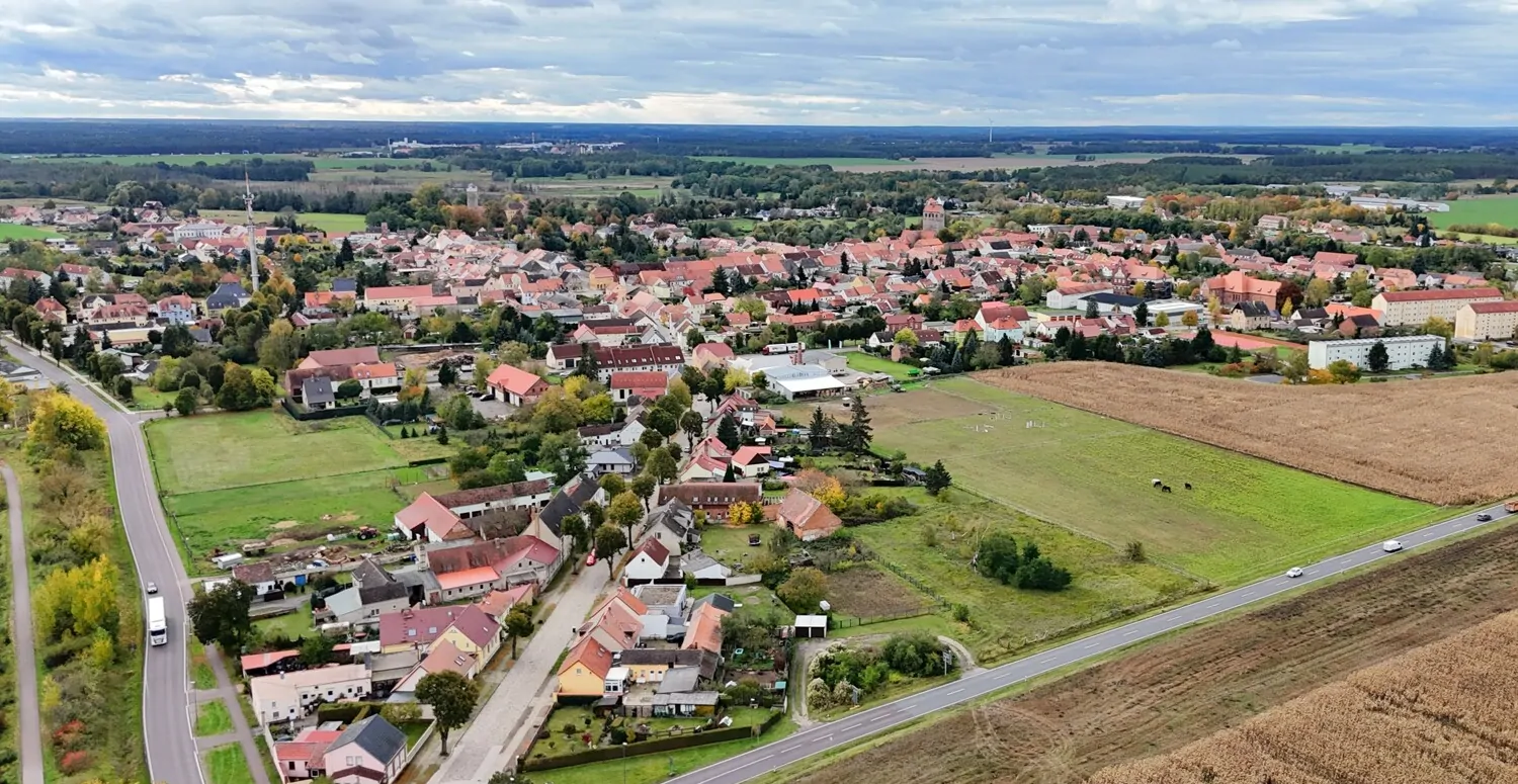 Ziesar aus der Vogelperspektive