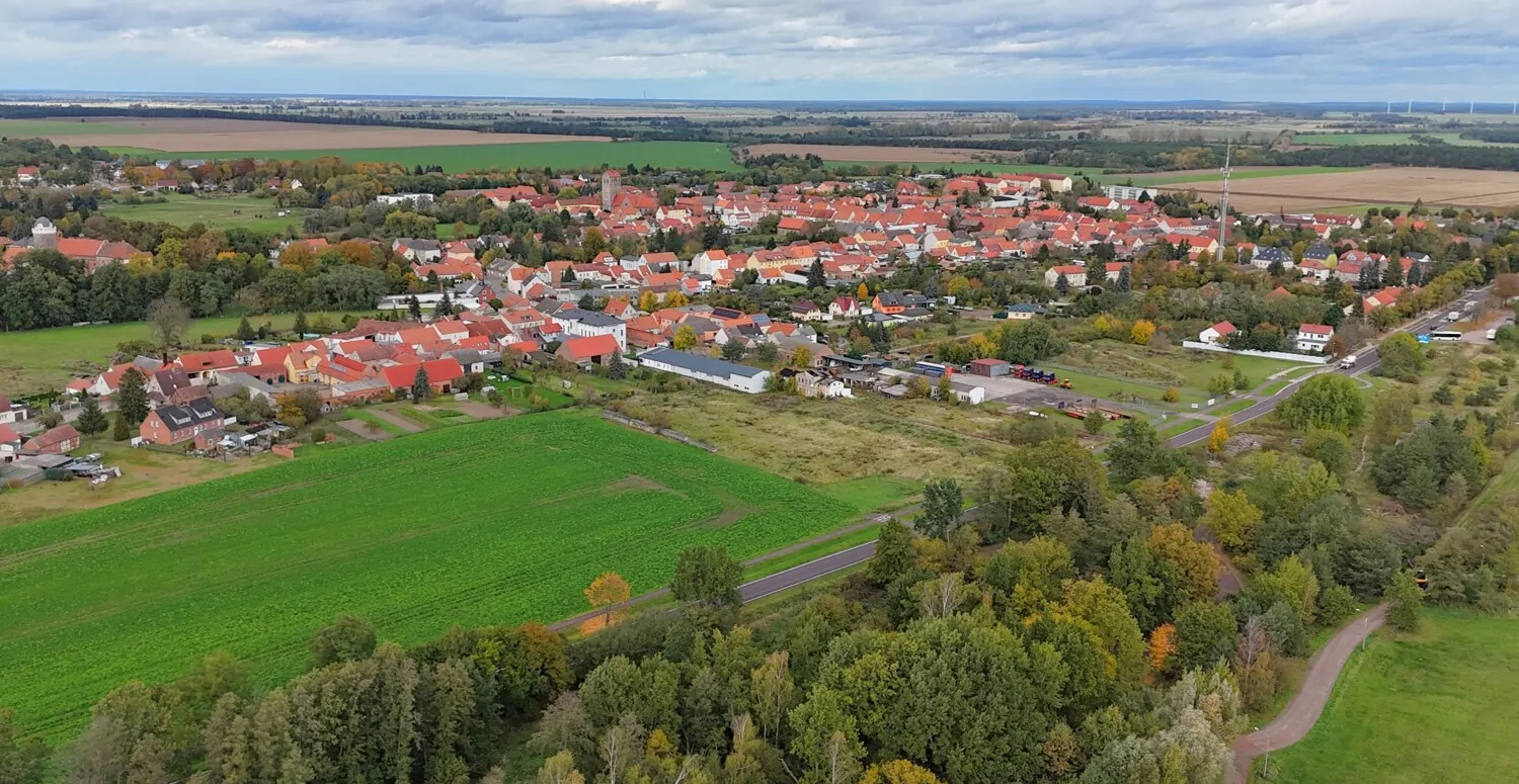 Ziesar aus der Vogelperspektive