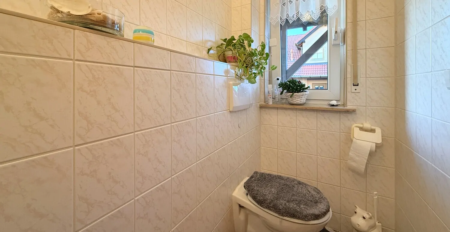 Gäste- WC mit Tageslicht