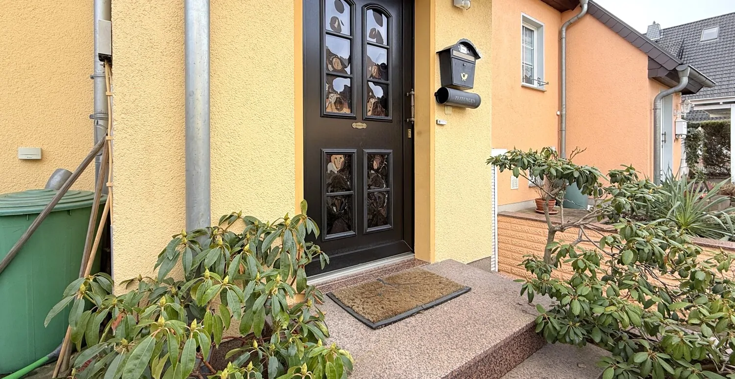 einladender Hauseingang