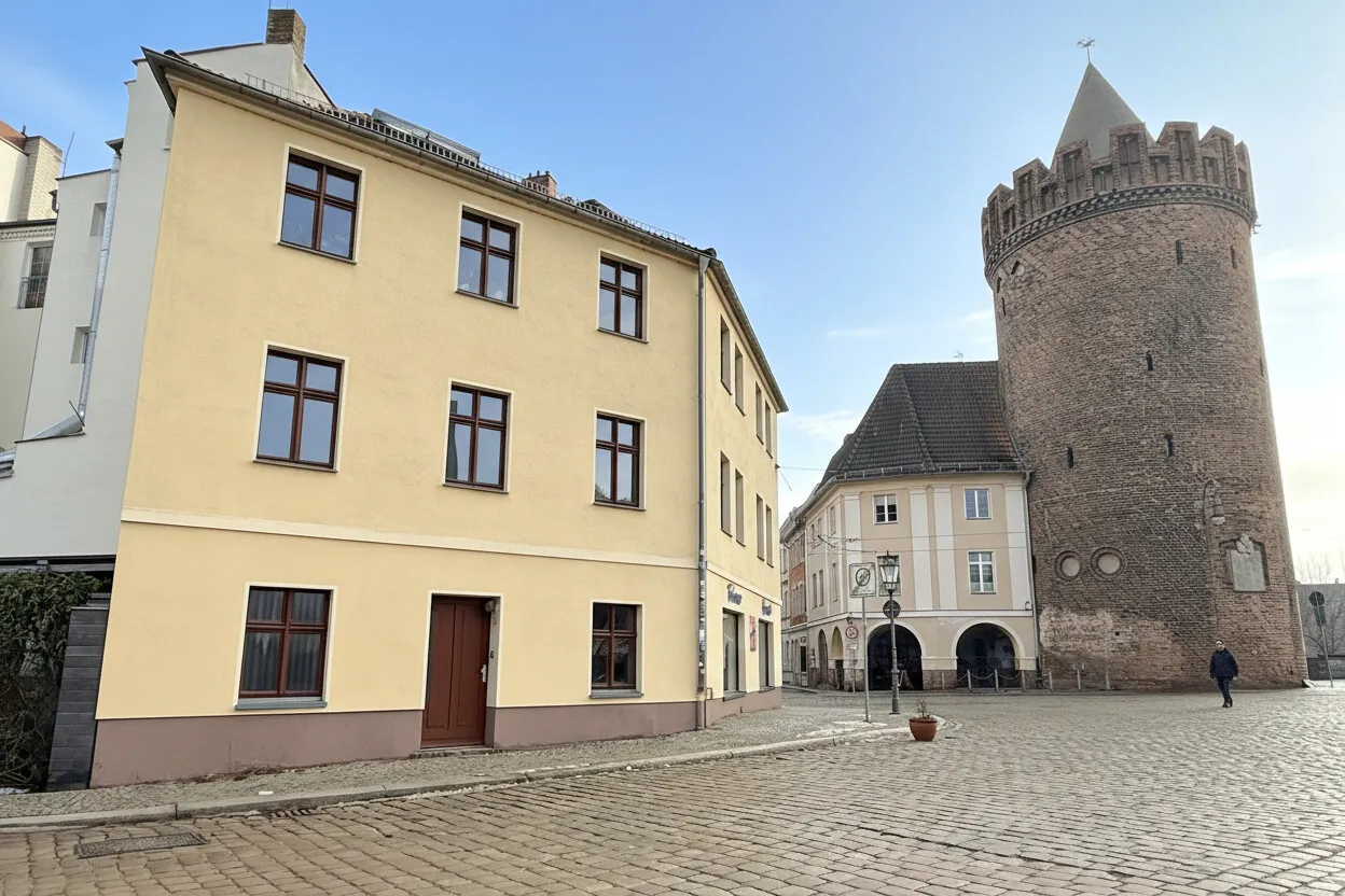 Blick zum Steintorturm